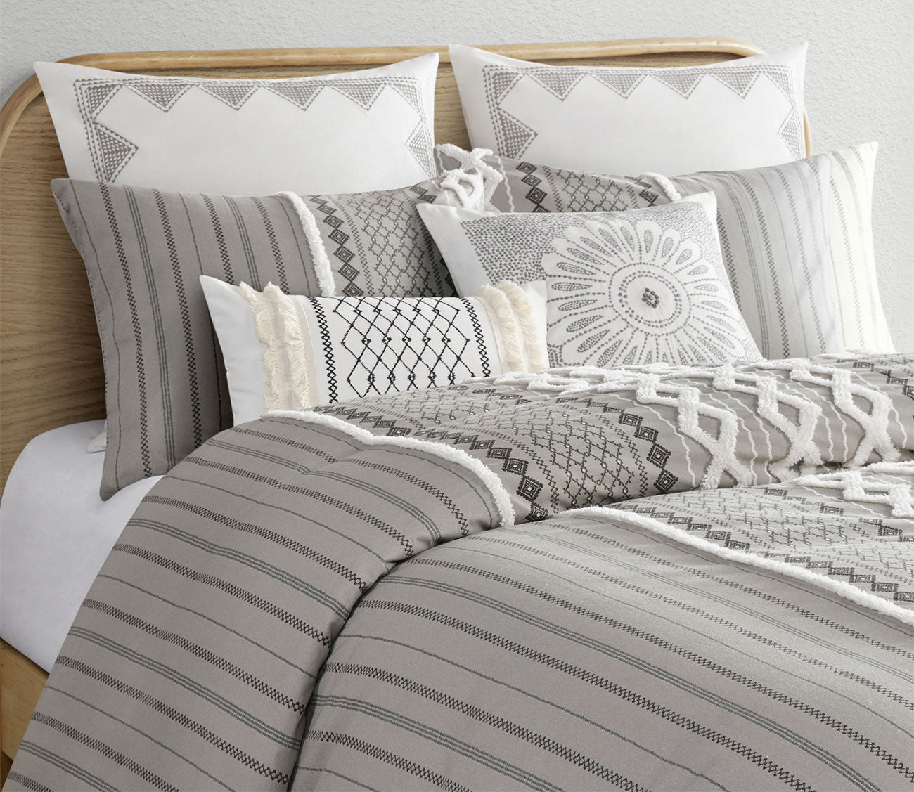 Imani Printed Cotton Chenille Comforter Set by INK + IVY