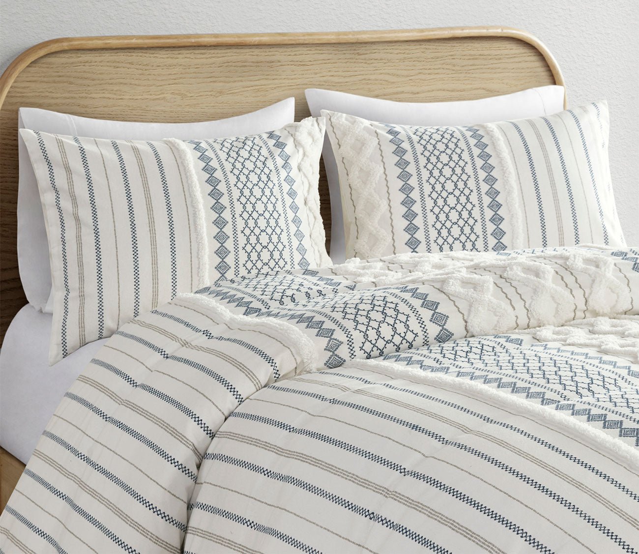 Imani Printed Cotton Chenille Comforter Set by INK + IVY