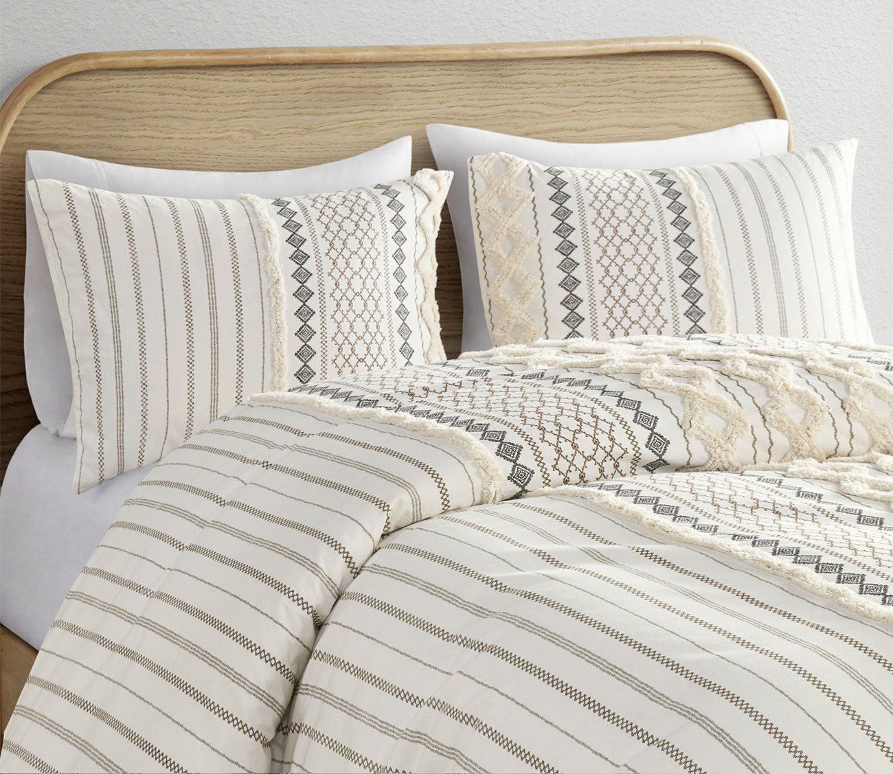 Imani Printed Cotton Chenille Comforter Set by INK + IVY