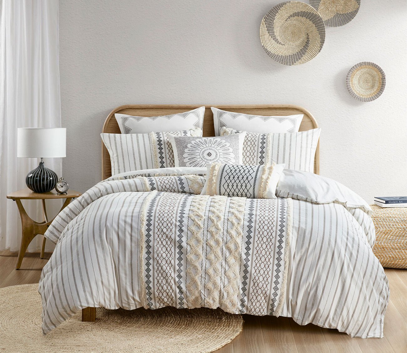 Imani Printed Cotton Chenille Comforter Set by INK + IVY