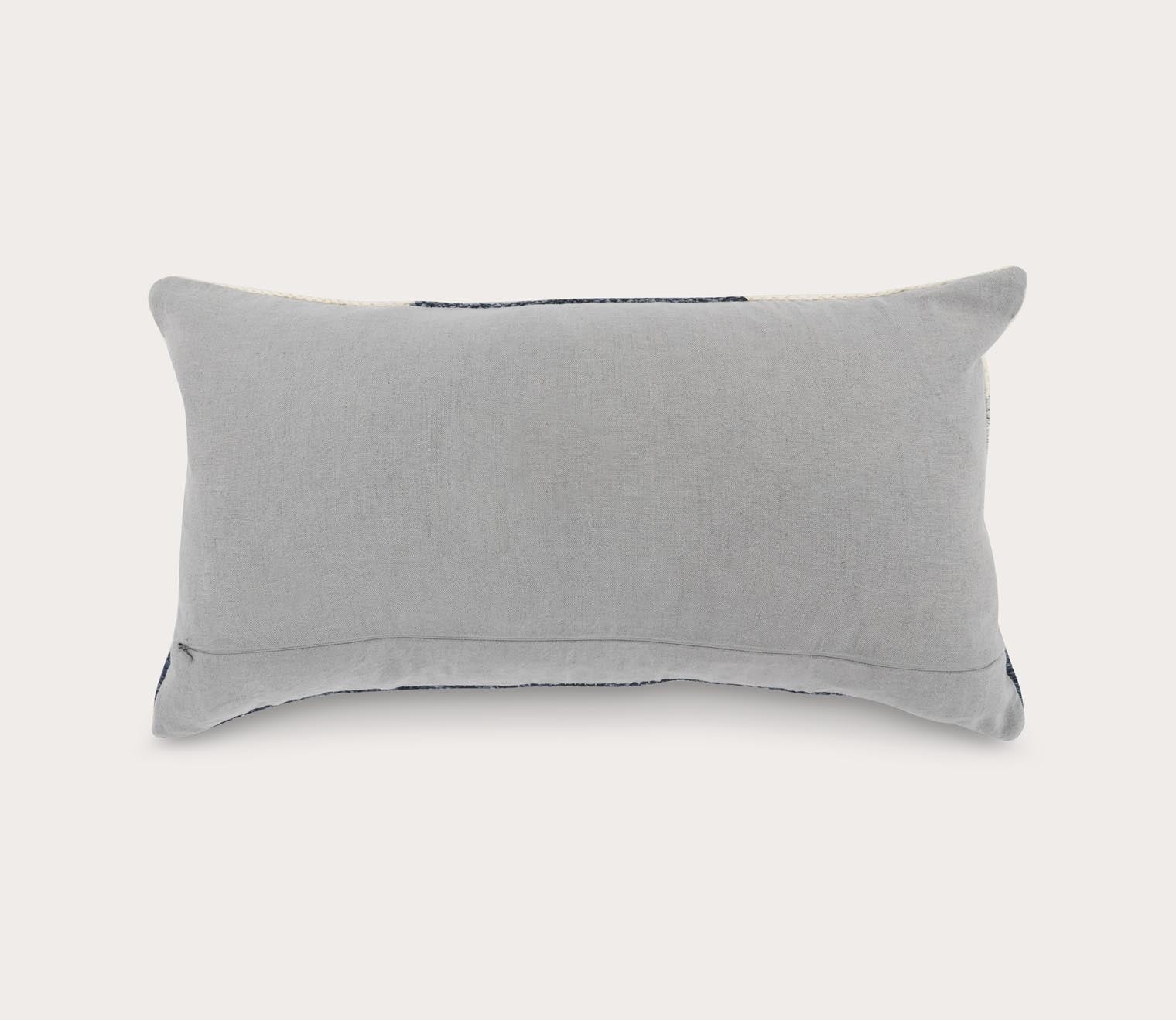 Kass Night Blue Gray Throw Pillow by Villa by Classic Home