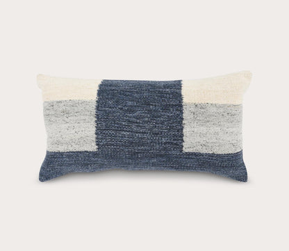 Kass Night Blue Gray Throw Pillow by Villa by Classic Home