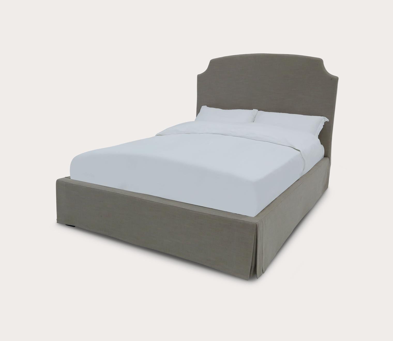 Laurel Upholstered Skirted Panel Bed by Modus Furniture