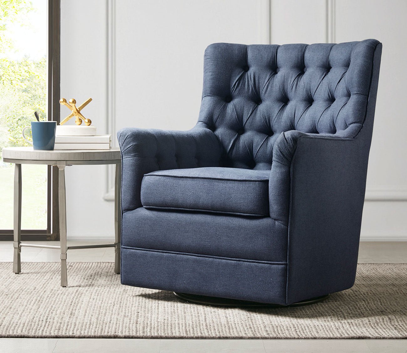 Mathis Swivel Glider Accent Chair City Mattress