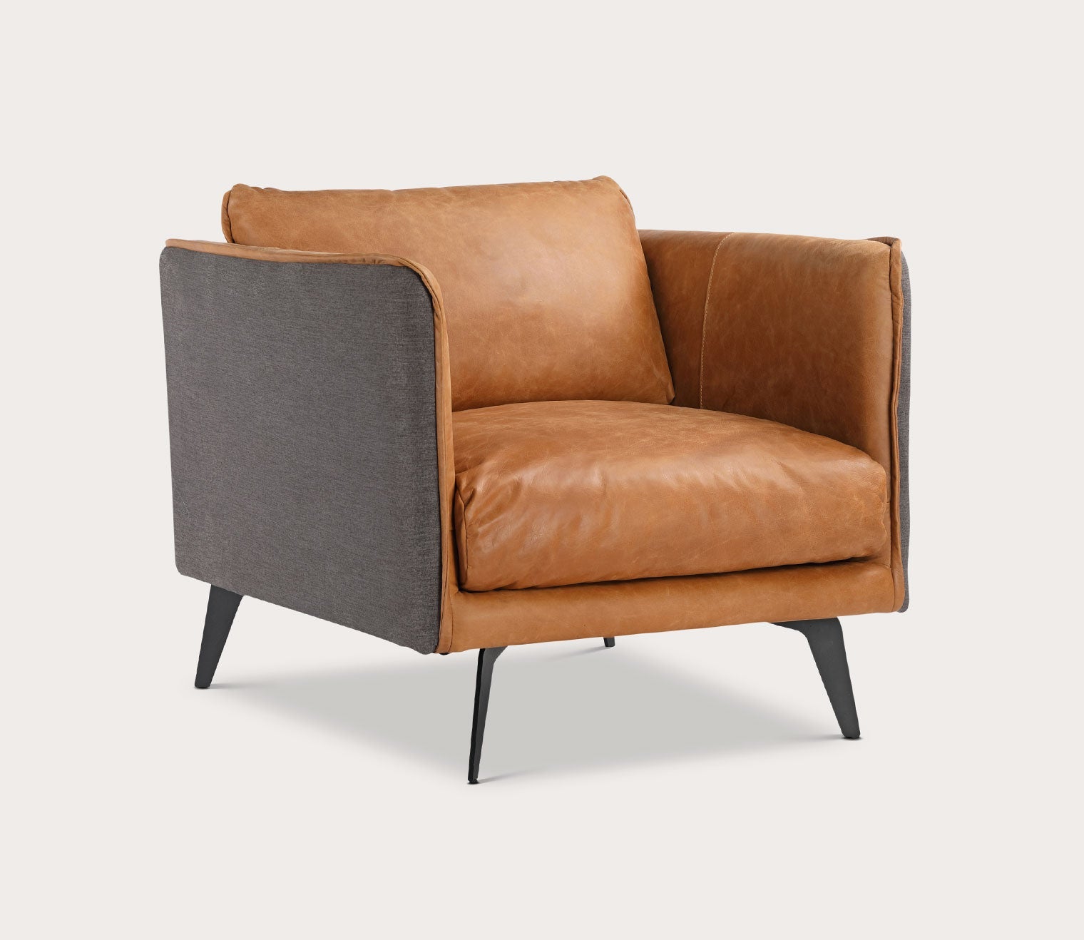 Messina Top-Grain Leather Armchair by Moe's Furniture