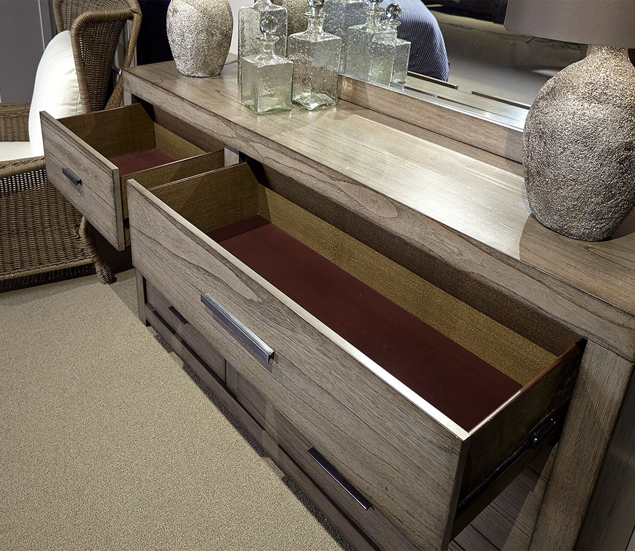 Modern Loft 6-Drawer Dresser by Aspen Home