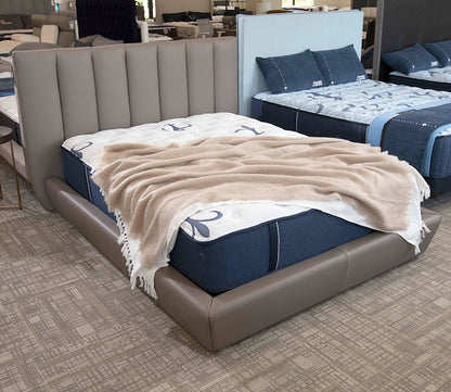 Narciso Leather Upholstered Bed by CM Italia