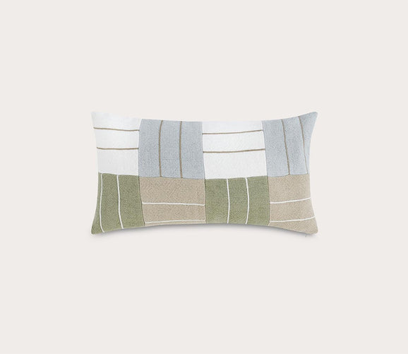 Niya Wheat Green Multi Throw Pillow by Villa by Classic Home