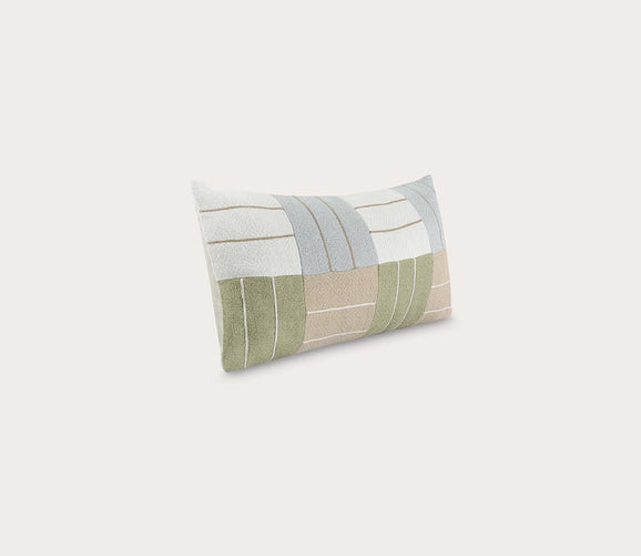 Niya Wheat Green Multi Throw Pillow by Villa by Classic Home