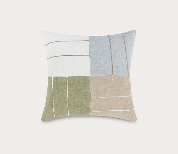 Niya Wheat Green Multi Throw Pillow by Villa by Classic Home