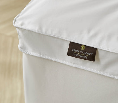 Organic Cotton 2" Down Alternative Mattress Topper by Farm To Home