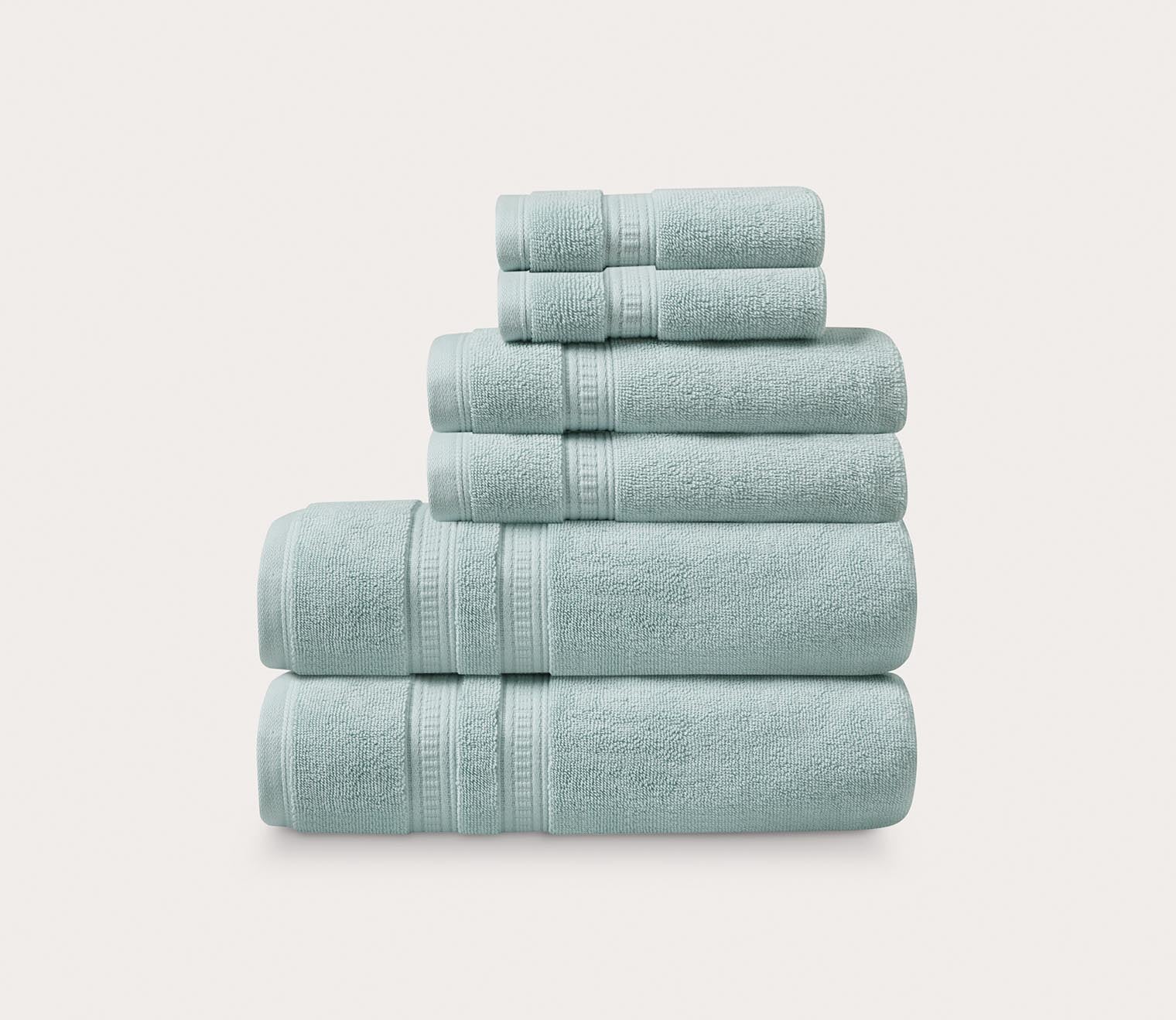 Plume Feather Touch Antimicrobial Cotton 6-Piece Towel Set by Beautyrest