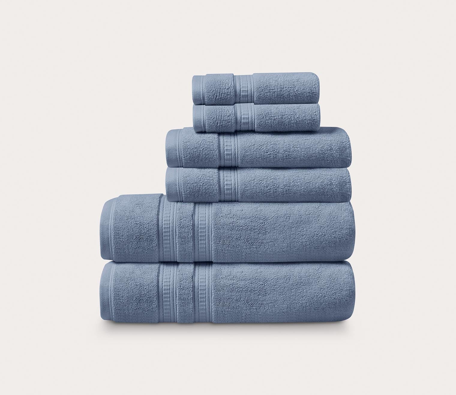 Plume Feather Touch Antimicrobial Cotton 6-Piece Towel Set by Beautyrest