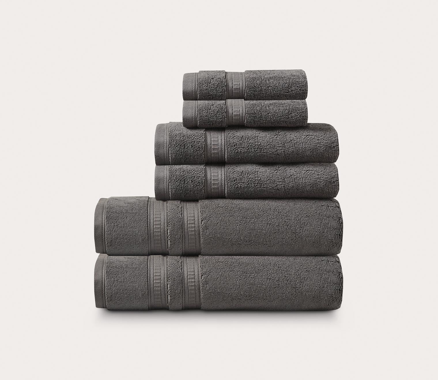 Plume Feather Touch Antimicrobial Cotton 6-Piece Towel Set by Beautyrest