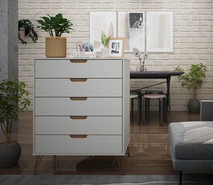 Manhattan White Drawer Chest, Bedroom - Chests