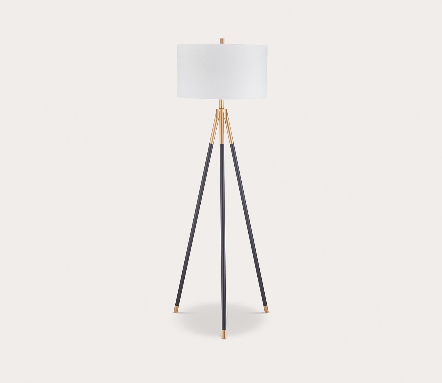 Rowe Metal Floor Lamp by Bassett Mirror