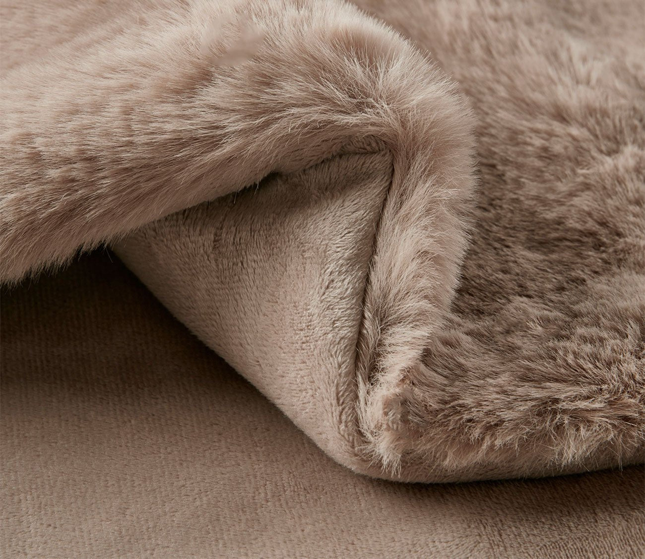 Beige faux fur discount throw