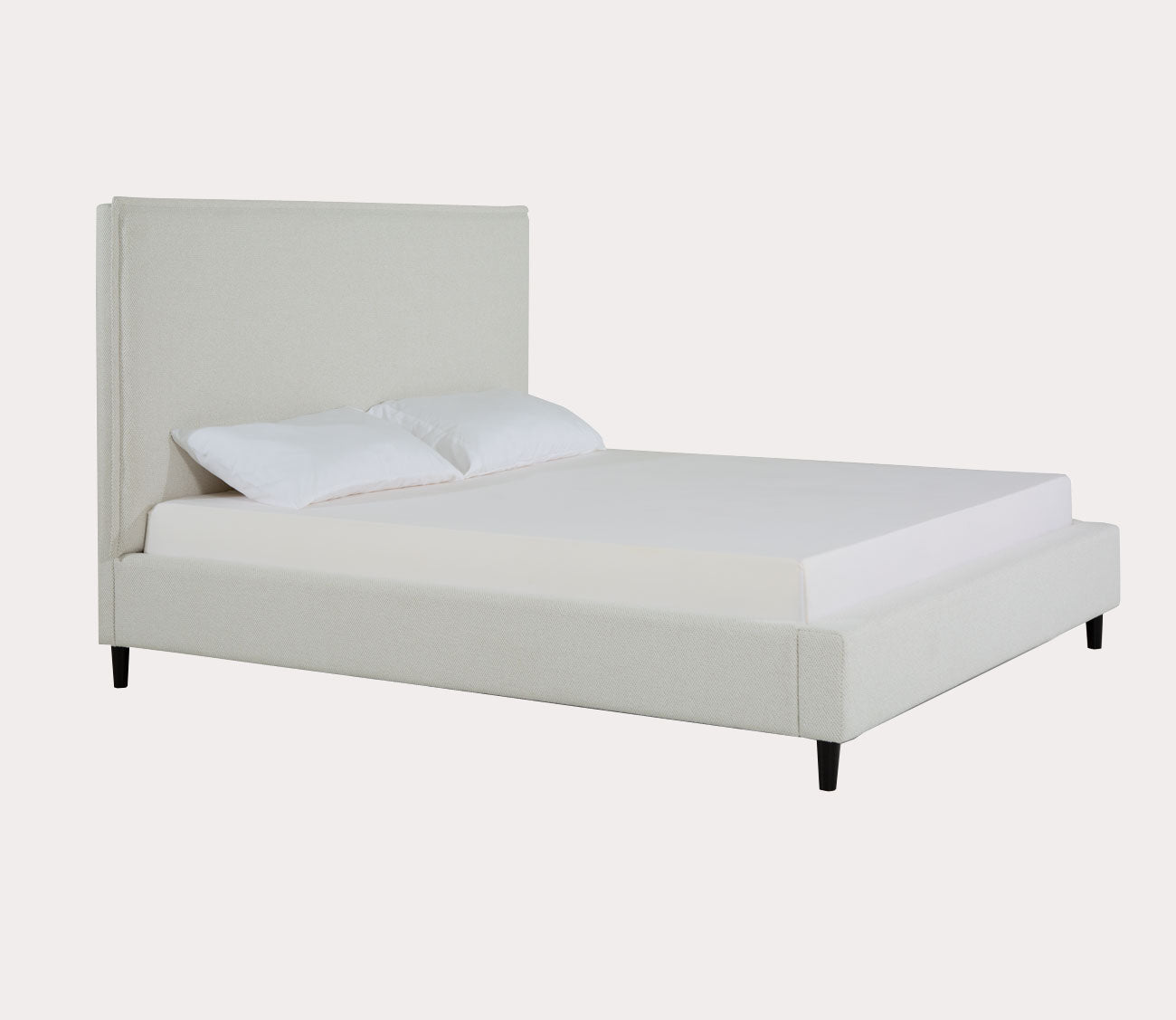 Sebring Snow Leather Upholstered Panel Bed by Palliser