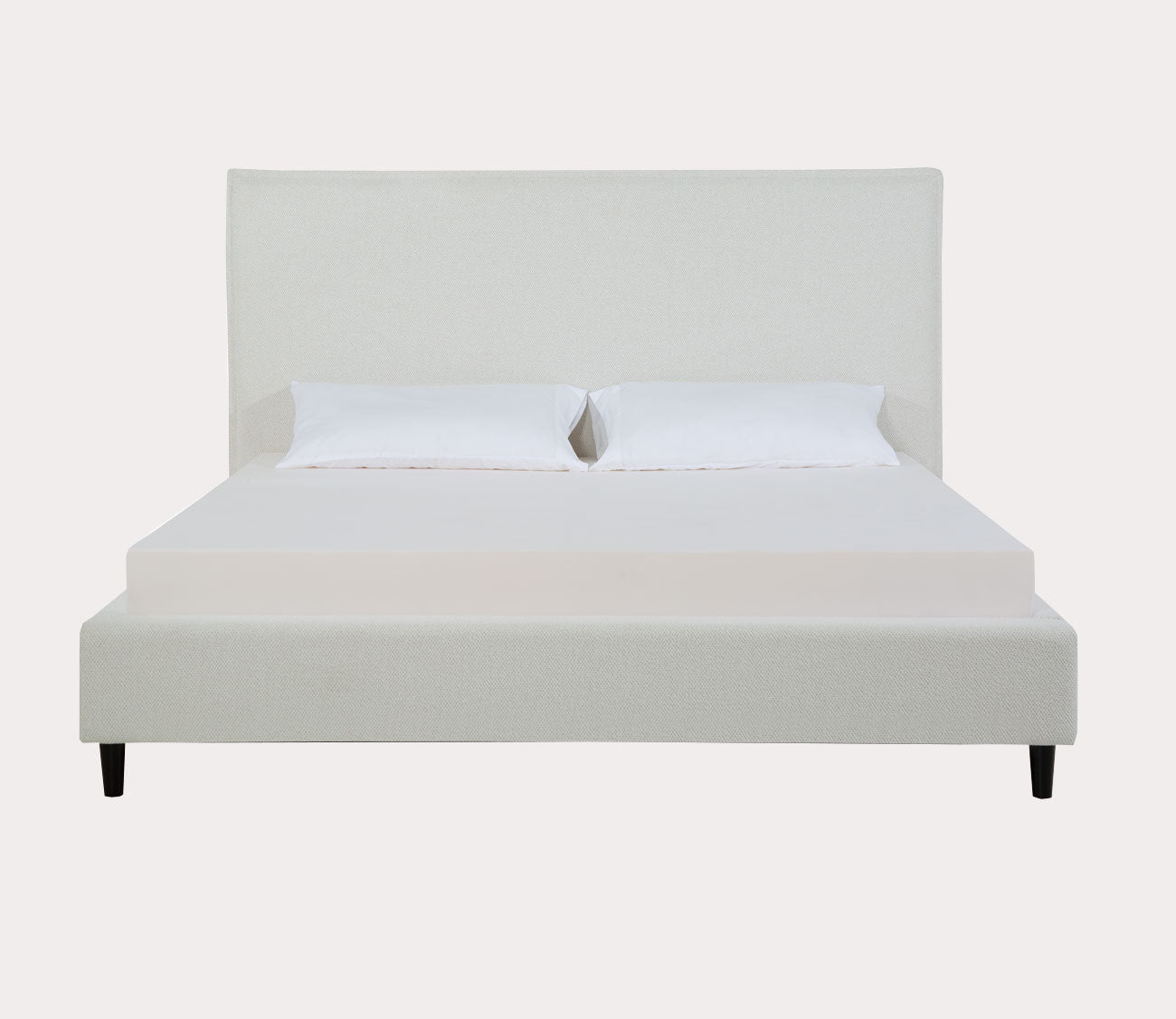 Sebring Snow Leather Upholstered Panel Bed by Palliser