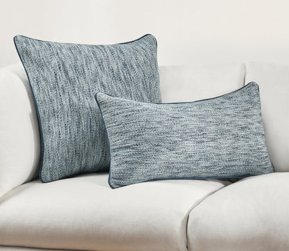 Sharma Denim Blue Throw Pillow by Villa by Classic Home