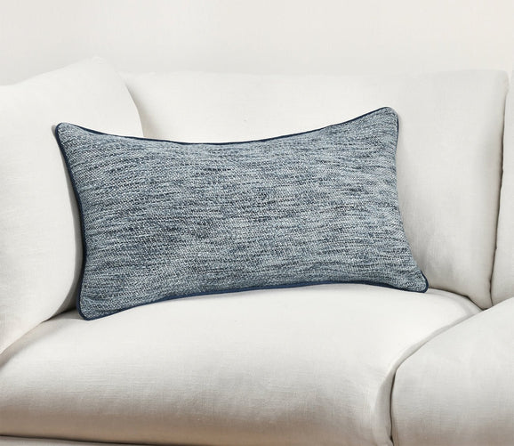 Sharma Denim Blue Throw Pillow by Villa by Classic Home