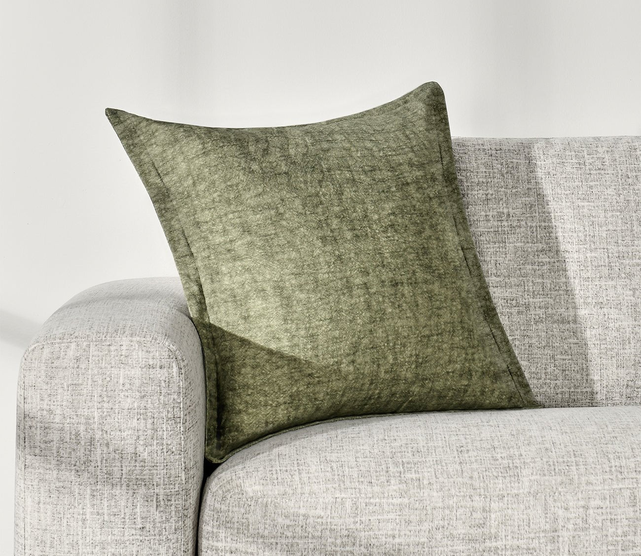 Solstice Flax Linen Throw Pillow by Villa by Classic Home