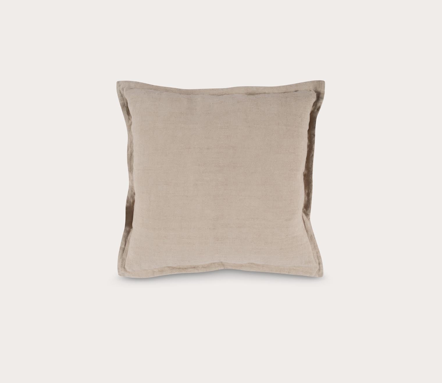 Solstice Flax Linen Throw Pillow by Villa by Classic Home