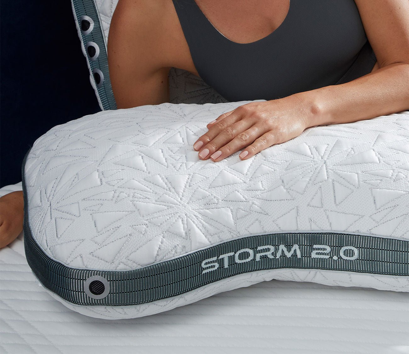 Storm Cuddle Curve Pillow by Bedgear