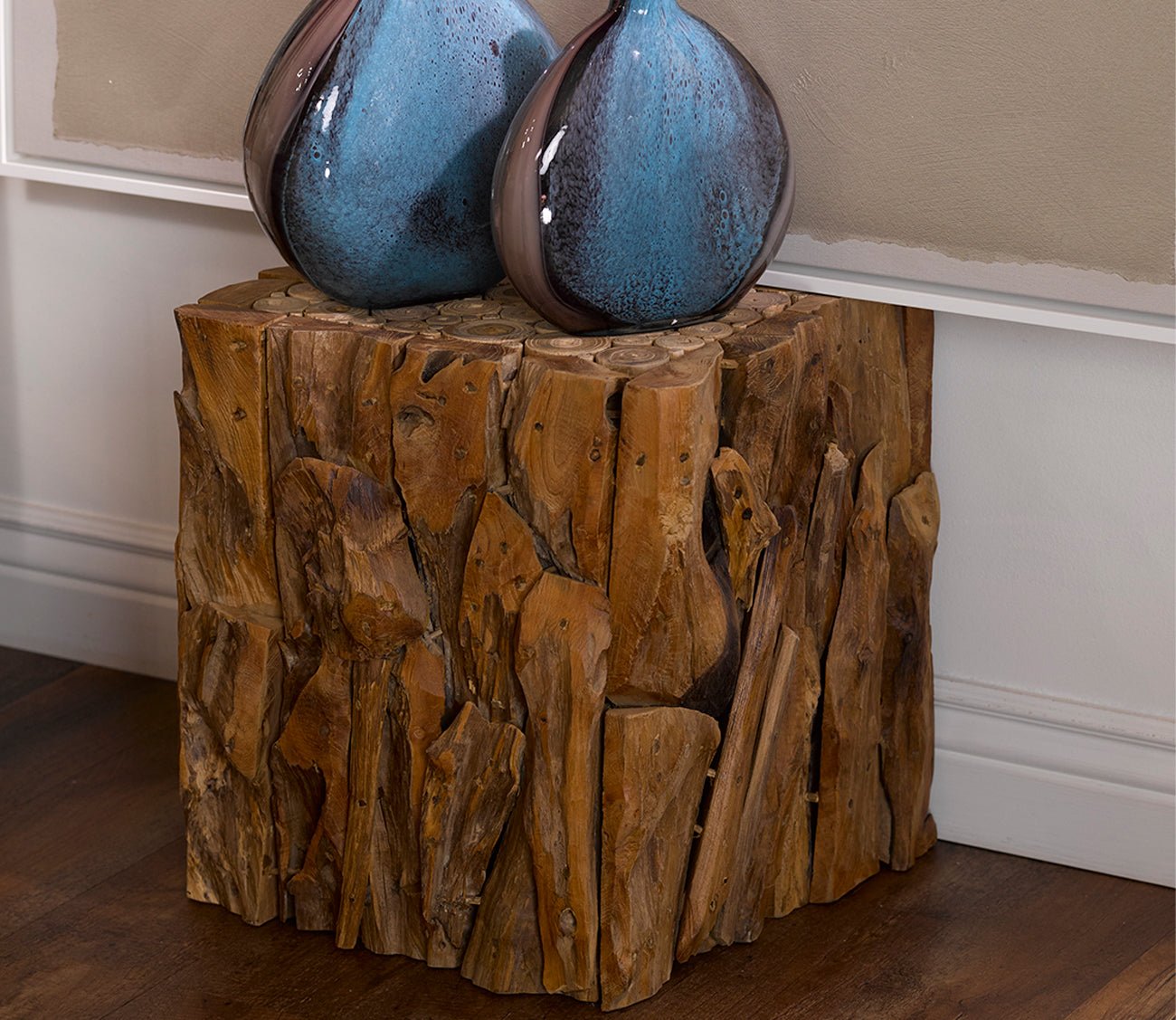 Teak Root Bunching Cube by Uttermost