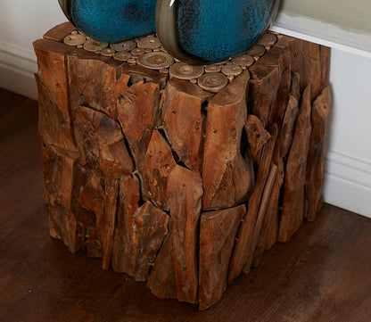 Teak Root Bunching Cube by Uttermost