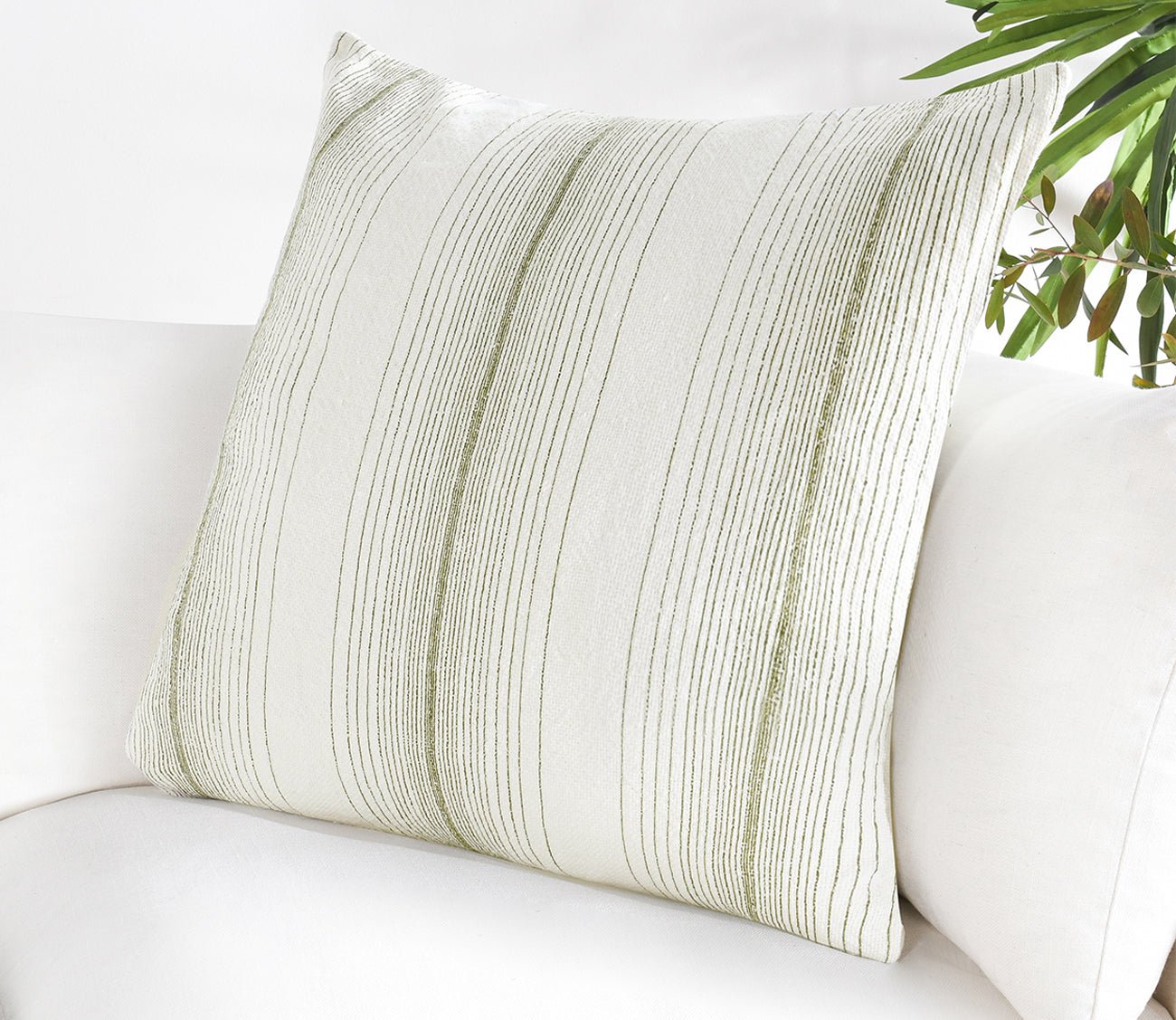 Theta Striped Throw Pillow by Villa by Classic Home