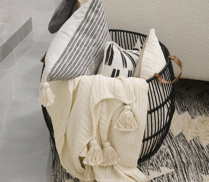 Veda Knit Throw Blanket by Villa by Classic Home