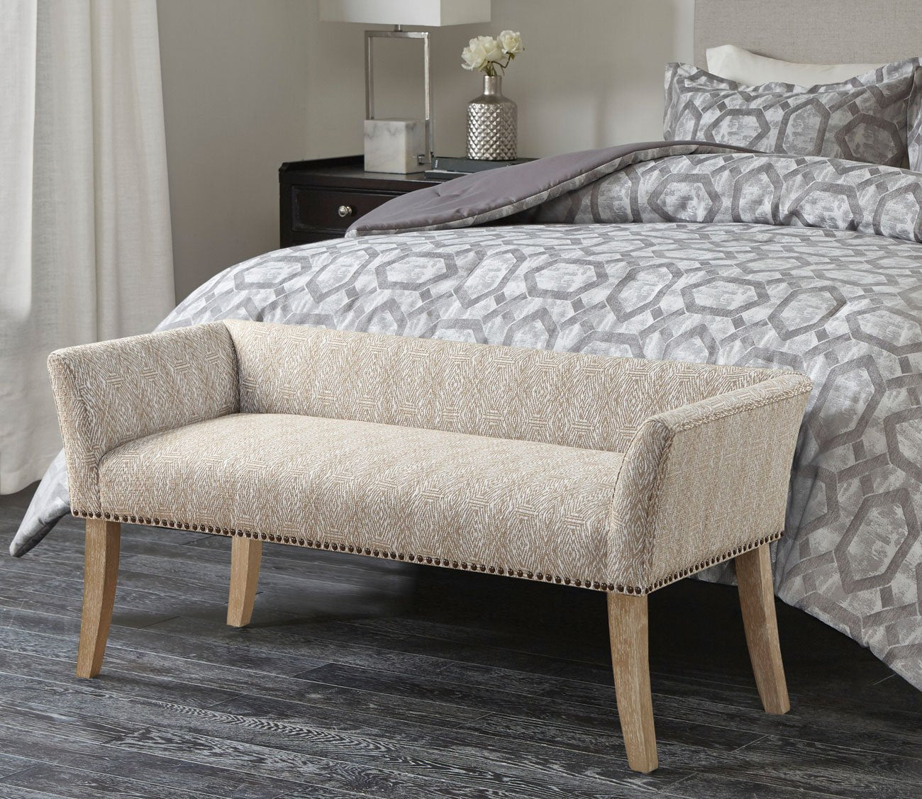 Welburn Upholstered Accent Bench by Madison Park