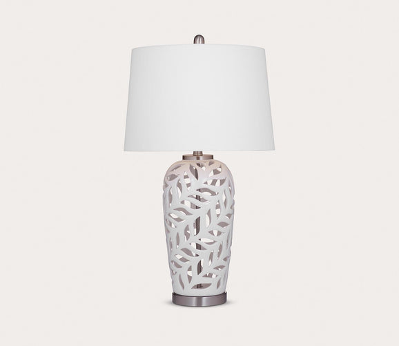 Willow Ceramic Table Lamp by Bassett Mirror