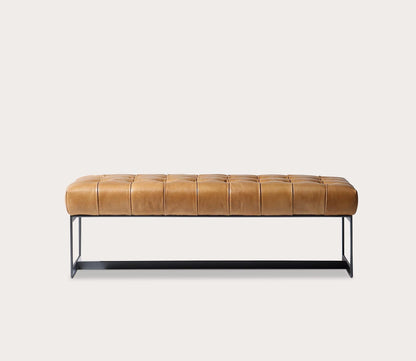 Wyatt Tufted Buffalo Leather Bench by Moe's Furniture