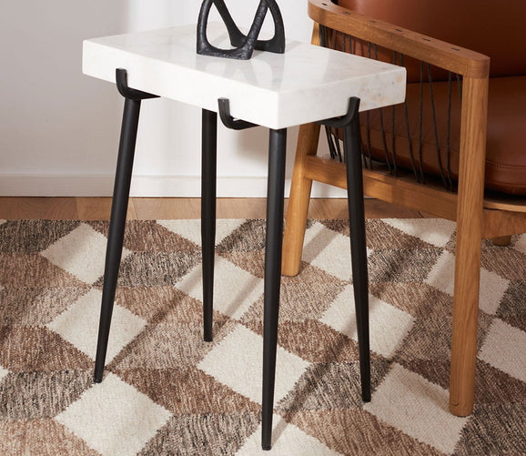 Yuki Stone Top Accent Table by Safavieh