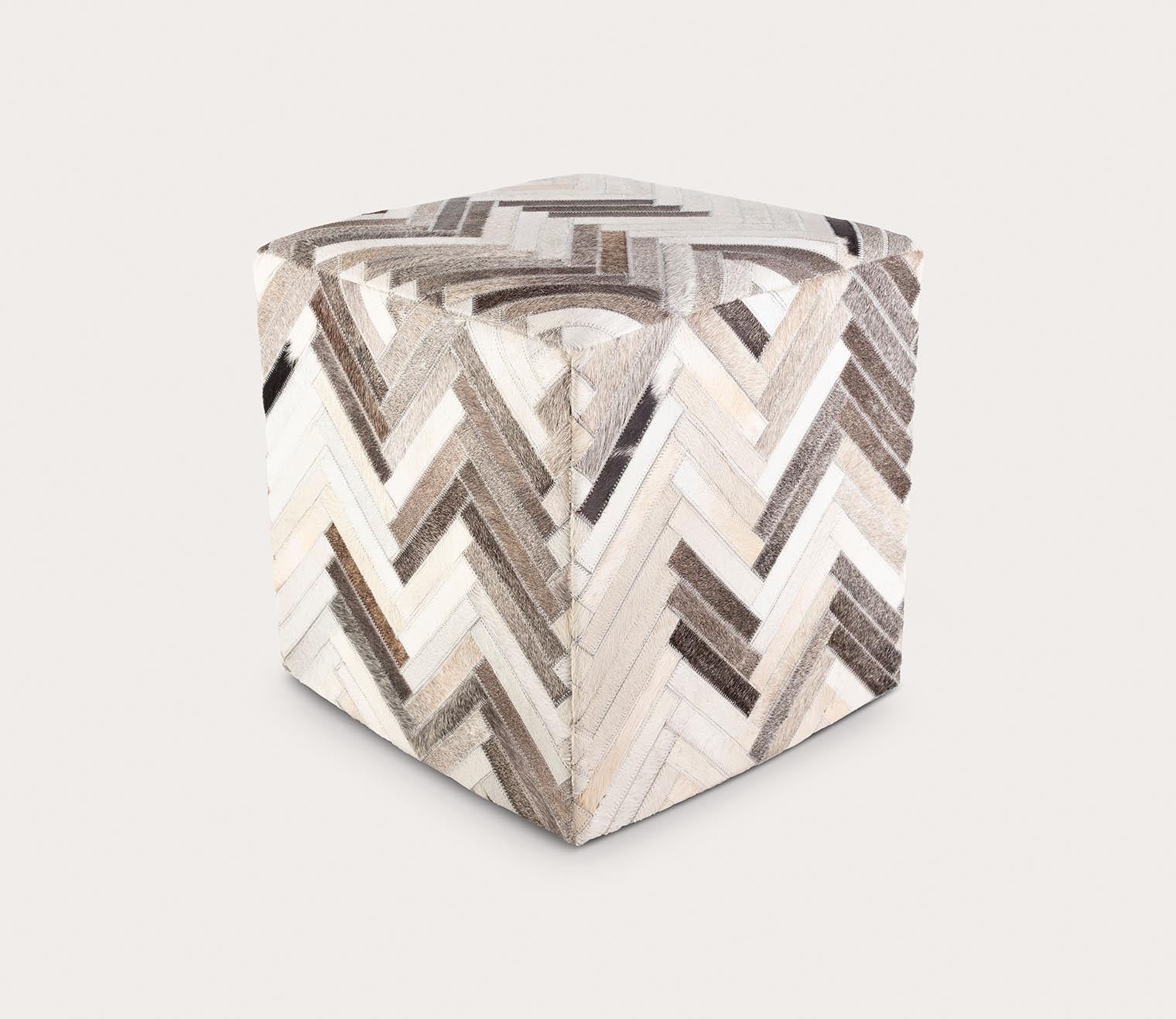 Zander Geometric Ottoman by Surya